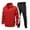 Red, variant on Wrtxtat Men's Track Suits 2 Piece Set Colorblock Athletic Tracksuit Jogging Running Drawstrings Sweatpants Suit Warm Full Zip Sports Set Dark Blue#03 XXXXL