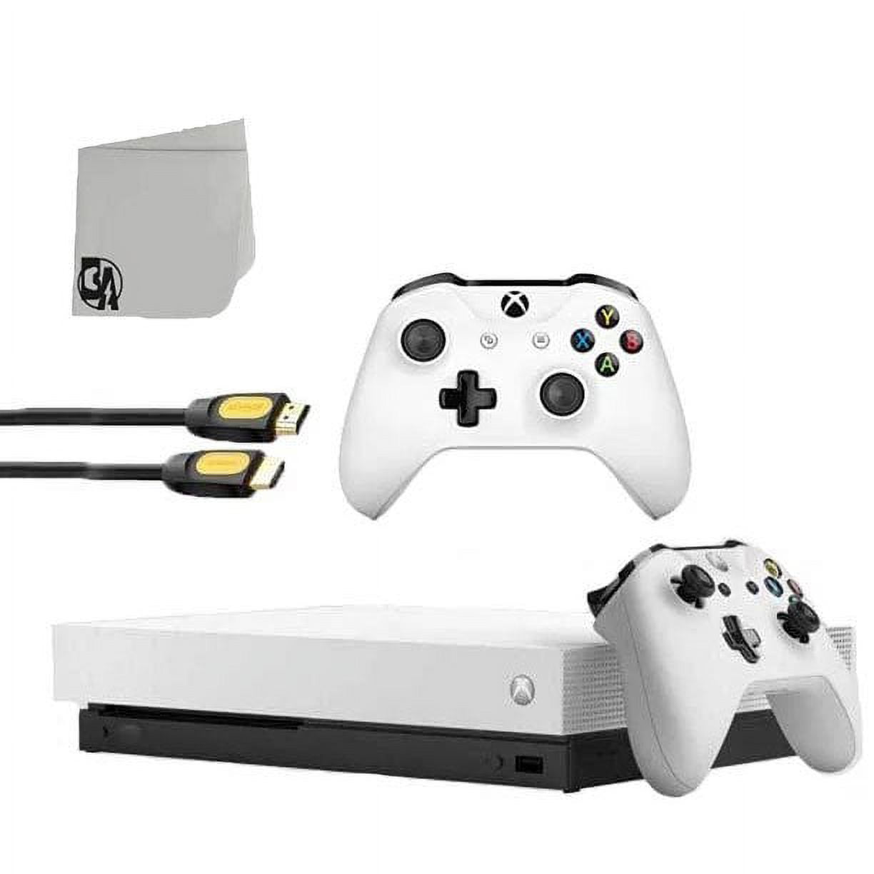 Microsoft Xbox One S 500GB Gaming Console White 2 Controller Included with  Red Dead Redemption 2 BOLT AXTION Bundle Like New