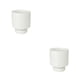thumbnail image 3 of Yuarrent Maceta: resistente a la corrosión y liviana para interiores y exteriores Transpirable blanco medio blanco medio 2Conjunto, 3 of 6