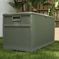 thumbnail image 4 of EHHLY 121 Gallon Outdoor Storage Box Large, Lockable Outside Storage Containers Waterproof Patio Cushions Storage Deck Boxes, Olive, 4 of 4