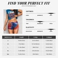 thumbnail image 5 of Pofeuu Vibrant Hummingbird Watercolor Art Print Workout Shorts for Women Scrunch Butt Lifting High Waisted Yoga Gym Seamless Booty Biker Shorts-Large, 5 of 8