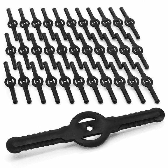 30 PCS String Trimmer Head Blades Replace,Weed Eater Wacker Blades Plastic Replacement,Universal Weed Warrior Trimmer Head,Cutter Accessories for Cordless Grass Trimmer Lawn Mowers,Black
