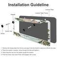thumbnail image 4 of 2 PCS Lakehouse with Pine Trees And Mountains License Plate Cover Lake House Farmhouse Car Front License Plate Frame Aluminum 2 Round Holes for US Standard Vehicles for Women Men, 4 of 6