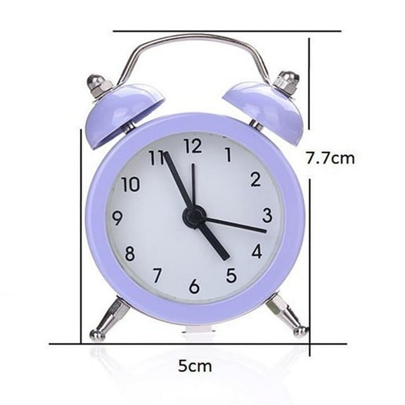Twin Silent Alloy Stainless Metal Alarm Clock, Xinsrenus Under $5! Twin Silent Alloy Stainless Metal