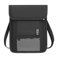 thumbnail image 2 of Cartera de viaje con protección para el cuello, ideal para regalar en cumpleaños y compras callejeras. , Negro, 2 of 8