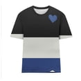 thumbnail image 4 of SwiftWear Blouse d'Été Patchwork Color Block pour Femmes - Tee-Shirt Décontracté à Manches Courtes Coupe Ample avec Design, Haut Habillé Respirant pour Usage Quotidien, 4 of 4