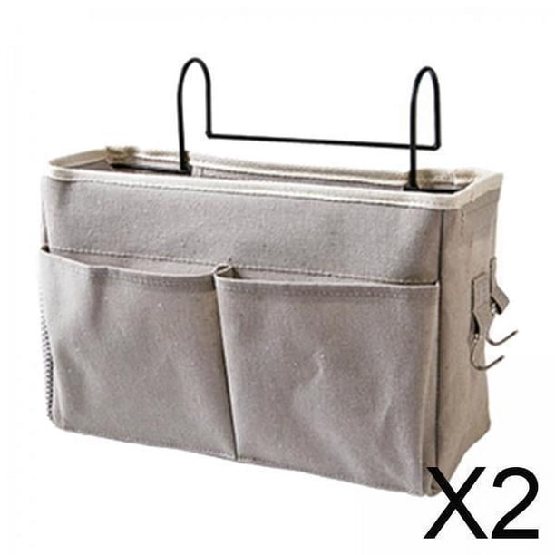 junto a la cama,Organizador de almacenamiento para mesita de noche Porta revistas,Bolsa colgante Tela Oxford Artículos diversos para el dormitorio,Bolsillos multifuncionales para soporte