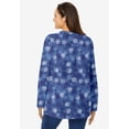 thumbnail image 2 of Woman Within Plus Size Perfect Printed Long-Sleeve Crewneck Tee, 2 of 4
