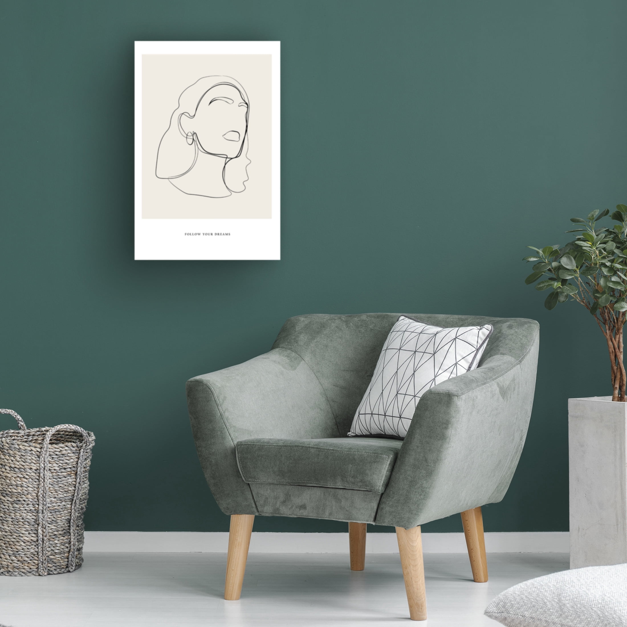 Trademark Fine Art NKTN Minimalist Line Art Canvas Wall Art