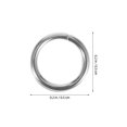thumbnail image 2 of KONTONTY 500Pcs Small Metal Rings Polished Stainless Steel Round Split Rings for Crafting and Jewelry Links Silver, 2 of 6
