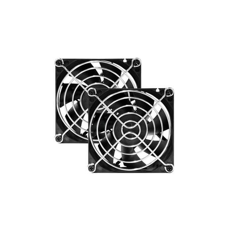 80mm 24V DC Cooling Fan CF8025 High Speed 24V 80mm 25mm 2Pin PC Exhaust Muffin Fan Low Noise 3500RPM 2-Pack