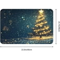 thumbnail image 3 of Bath Mat Christmas Tree Star Xmas Bathroom Rug Non Slip for Shower Soft Memory Foam 15.7 x 23.6 Inch Small Carpet Floor Runner Washable, 3 of 6