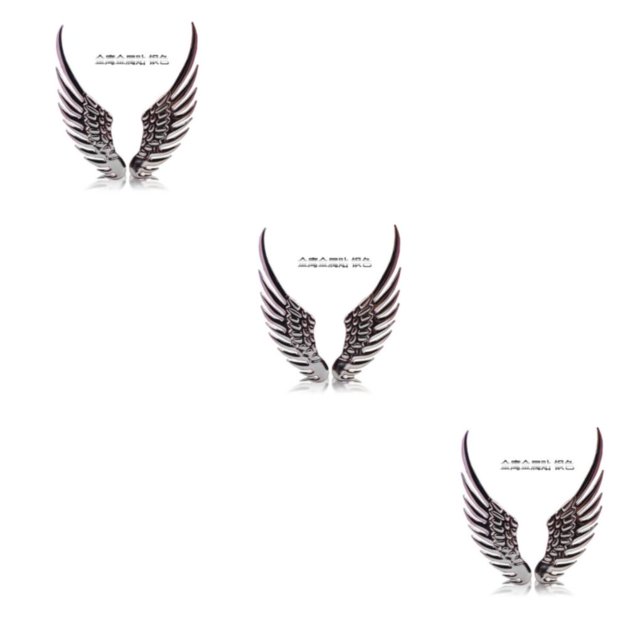 Transemion Silver Easy To Install Car Sticker Cool Style For Motorcycles Non-fading Car Accessories Stickers silver 3Set
