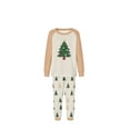 thumbnail image 2 of Busydd Family Pajamas Matching Sets Trendy Casual Print Christmas Pajamas Loungewear Round Neck Long Sleeve Tops and Pants Matching Christmas Pajamas for Family, 2 of 5