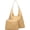 A Yellow, variant on Slouchy Bags for Women Vintage PU Leather Tote Bag Crossbody Purses Soft Top-handle Shoulder Handbags 2025