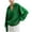 Green, variant on Lovskoo Sweaters for Women Casual Solid Long Sleeve Thick Knit Lapel Collar V-Neck Sweater Tops Blue