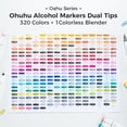 thumbnail image 5 of Ohuhu Alcohol Markers 320 Colors - Chisel & Fine Double Tipped Art Markers, 5 of 8