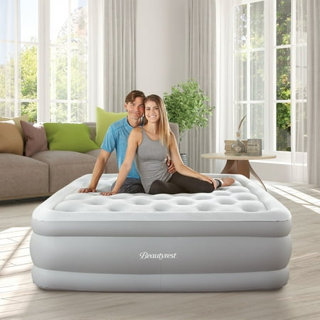 Beautyrest Sky Rise Raised Air Bed Mattress with Hands-Free Express Pump, Multiple