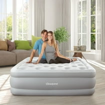 Beautyrest Sky Rise Raised Air Mattress with Hands-free Express Pump, Queen