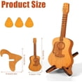 thumbnail image 2 of Guitar Pick Box, Wooden Acoustic Guitar Pick Case Custom Guitar Pick Holder with 3 Guitar Picks and Stand Guitar Pick Rack Guitar Pick Storage Container for Guitar Electric Bass Ukulele Lovers, 2 of 7