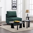 thumbnail image 2 of Newboti Furniture Middle Module Fabric Linen for Modular Sofa Sectional Sofa Couch Accent Armless Chair, Cushion Covers Non-Removable and Non-Washable,Green 92074, 2 of 7
