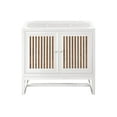 thumbnail image 3 of James Martin Vanities E645-V36-GW Athens 36" Single Basin Hardwood Vanity Cabinet Only -, 3 of 4