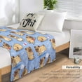 thumbnail image 3 of Pug Blanket Gifts for Kids Adults - Puppy Dog Pug Lovers Throw for Boys Girls Men Bedroom Living Room Decor Soft Fuzzy Fleece Cozy Plush Bed Couch Birthday Christmas Lightweight Blanket 50"x60", 3 of 6
