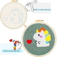 thumbnail image 6 of Punch Needle Embroidery Starter Kits with Pattern for Kids Adults Beginners - Cartoon Unicorn, 6 of 7