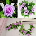 thumbnail image 3 of Artificial Rose Vine Garland Flowers Fake Flower Plants for Wedding Home Garden Party Hotel Decor 230cm Artificial Flower Rose Vine Hanging Garland Party Home Wedding Wall Decor, 3 of 8