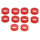 thumbnail image 1 of 10x Tijeras de Peluqueria Zulema Inserciones de Anillos de Dedo Rojo, 1 of 8