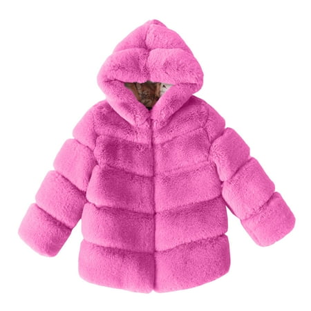 

nsendm Toddler Girls Jacket Fall Fashionable Winter Toddler Infant Kids Fleece Collar Soild Jackets Children s Coats Coat Purple 9-10 Years