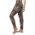 thumbnail image 2 of YUEHUA Women's Leopard Print High Waist Yoga Leggings, Tummy Control Butt Lifting Pants, Stretchy Compression Workout Tights for Casual & Streetwear, 2 of 5