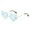 Blue, variant on Punk Heart Flame Sunglasses Trendsetters for Vacation Dress Frameless Frame Rock Shades Frameless Frame