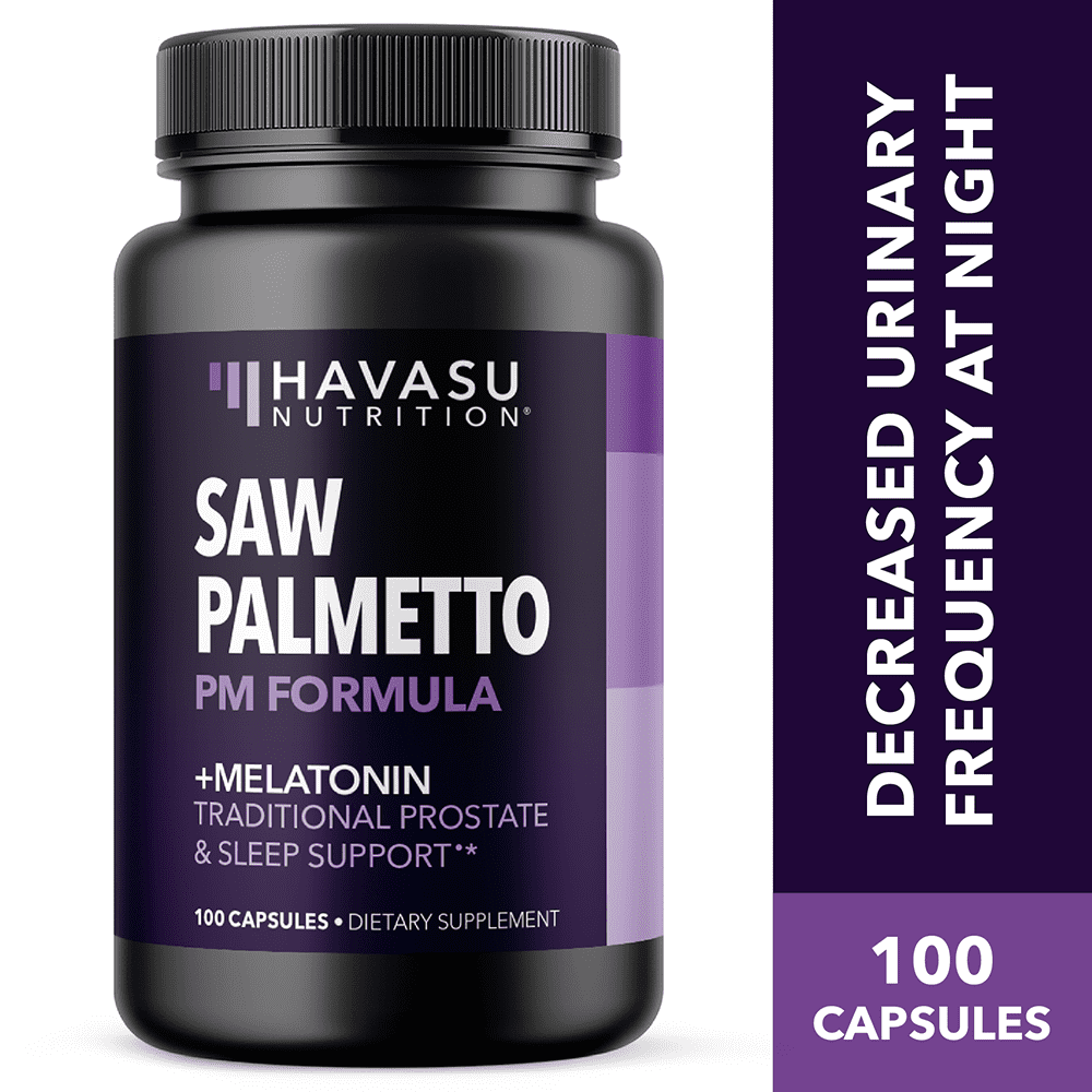 Saw Palmetto PM for Men Hair Growth Prostate Supplement, 100 Ct
