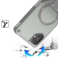 thumbnail image 3 of For Samsung Galaxy A07 Sturdy Bracket Kickstand Magnetic Hybrid - Grey, 3 of 3