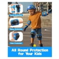 thumbnail image 4 of Conjunto de Protección Infantil: Rodilleras, Coderas y Muñequeras para Patinaje, Ciclismo, Bicicleta, Patinete, Color Azul., 4 of 6