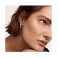 thumbnail image 4 of Pendientes Xtellar Aretes Aro Dorado Doble Con Diamantes, 4 of 4