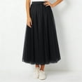 thumbnail image 4 of XIAONU Flowy Tulle Skirt For Women A-Line Layered Midi Skirt Comfortable Chic Date Night Skirts, 4 of 4