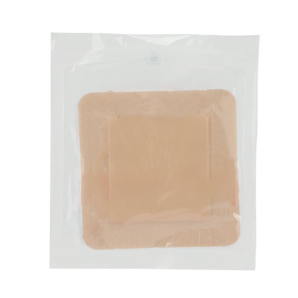 Adhesive Foam Dressing Pad, Silicone Foam Dressing 2 Shapes Are Available With Border Adhesive Waterproof For Wound Care 10 X 10cm