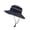 Black, variant on Wide Brim Straw Sun Hat with Adjustable Drawstring, Breathable Outdoor Hat for Fishing Hiking Gardening, Foldable
