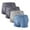 Dark Gray1, variant on Posijego Mens Boxer Briefs 4 Pack Underwear for Men Solid Color Soft Breathable Seamless Underpants