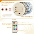 thumbnail image 5 of Yayeee Flameless Candles with Remote Flickering Battery Operated Multi Color Changing, Winter Village, 5 of 7