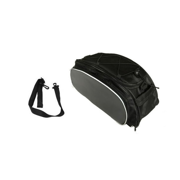 Greeniant Bolsa de almacenamiento trasera para bicicleta de gran capacidad, bolsa de montaje para bicicleta, bolsas de bolsillo portátiles de poliéster Ciclismo Negro Gris Greeniant OD029732-01