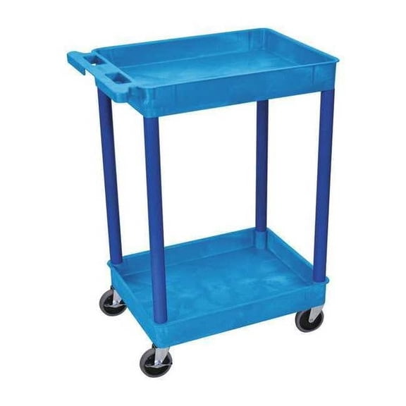 Luxor BUSTC11BU Two Level Serving Cart - Blue