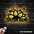 thumbnail image 3 of Craftnamesign Custom Sunflower Monogram Metal Wall Art LED Light, Sunflower Sign, Sunflower Decor, 3 of 5