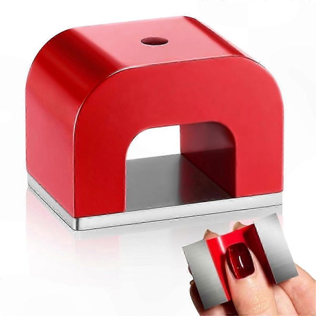 Rectangular Utility Magnet, U-Shaped, 30 Lbs Pull Force, Red, for Home, Office, DIY Projects