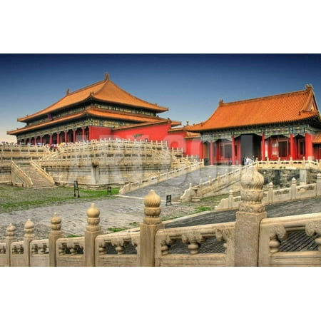 Temples of the Forbidden City in Beijing China Print Wall Art By