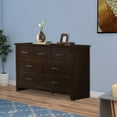 thumbnail image 6 of Benzara Wooden Dresser with Seven Spacious Drawers, Mahogany Brown, 6 of 6
