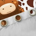 thumbnail image 4 of Castle Fairy Highland Bull Curtains Pack of 2 (42x84 Each),Cow Print Curtains Blackout, 4 of 6
