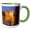 Green/White, variant on 3drose, Morocco, Taroudant Province. City Wall., 11oz Two-tone Yellow Mug
